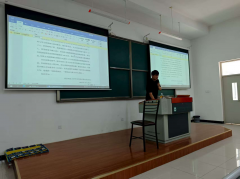 陈教员组织各学生食堂工做人员进行了食